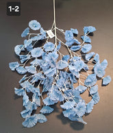 Ramură artificială decorativă - 82cm flori albastre